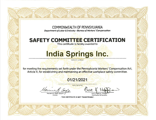 Safety Commission Certification